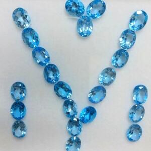 WOW! 50 Carats of Matched Blue Topaz Perfection!